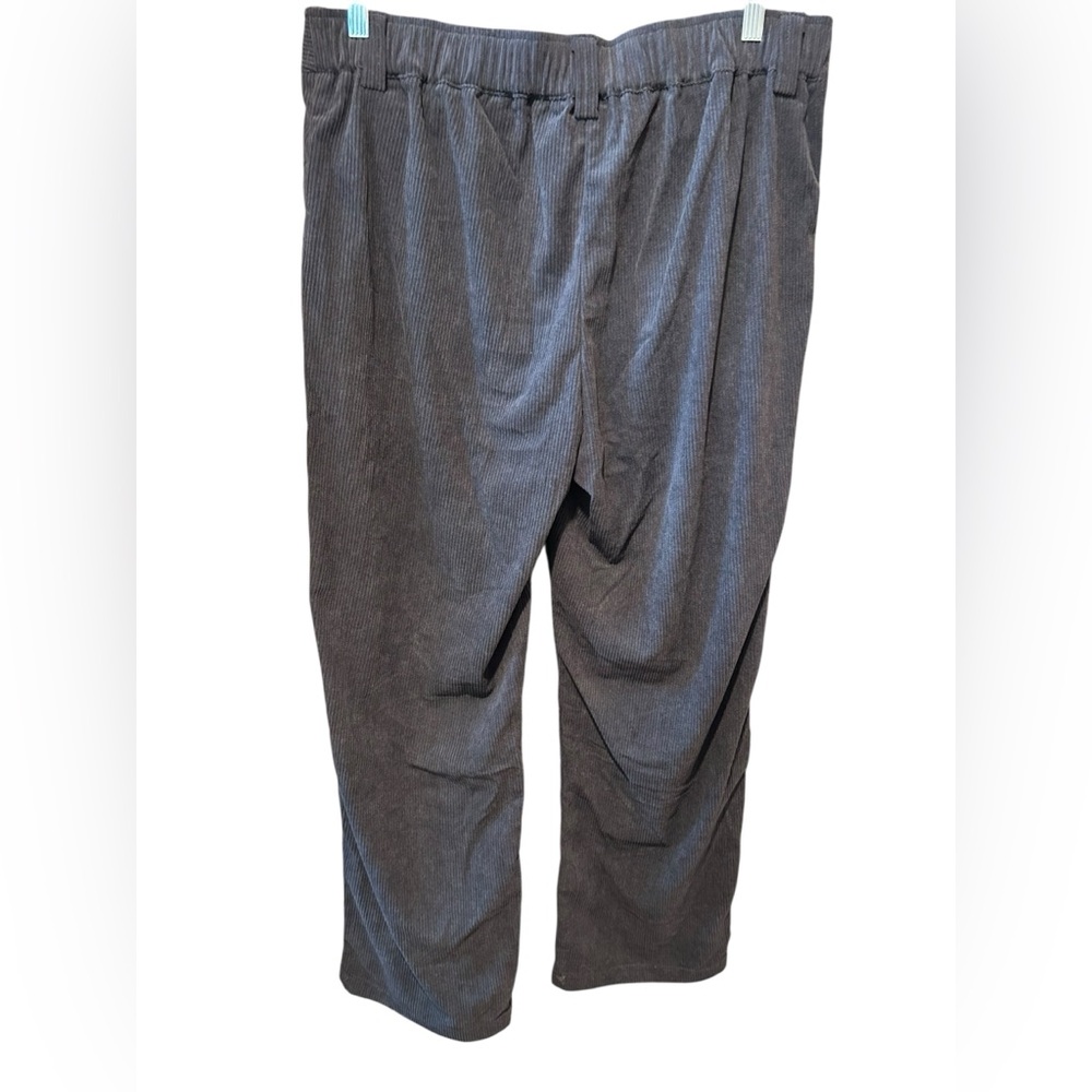 NWT Halara Mid Rise Pocket Straight Leg Corduroy Casual Pants Gray Size XL - Picture 5 of 11